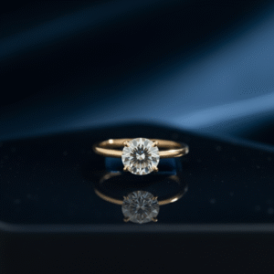 Lustra Gold-Plated Solitaire Ring